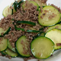 孔雀の日's cooksnap of when they made ズッキーニと挽き肉の和風炒め！.