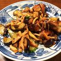 無添加くんの母's cooksnap of when they made 茗荷が爽やか♪鶏もも肉の胡瓜茄子炒め.