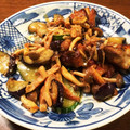 無添加くんの母's cooksnap of when they made 茗荷が爽やか♪鶏もも肉の胡瓜茄子炒め.
