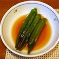 hampaul's cooksnap of when they made だいすき！超簡単！オクラのめんつゆ漬け.