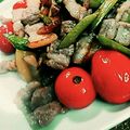 ！ﾟ星羅´｀'s cooksnap of when they made アスパラ、ポテト、豚バラのガリバタ炒め.