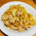 猫のとら's cooksnap of when they made つゆまで美味しい♡豚キム春雨。.