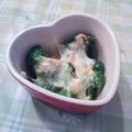 オレンジリング's cooksnap of when they made ブロッコリーの胡麻和えチーズ焼き♪.