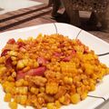 JonNatsumi's cooksnap of when they made ◎とうもろこしベーコン玉ねぎのバター炒め.