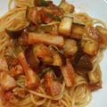 yomahiyu's cooksnap of when they made 夏野菜パスタ☆たっぷりナスのトマトソース.