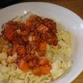 aiリーン's cooksnap of when they made 簡単 根菜ごろごろミートソース.