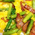 クックIKDMZ5☆'s cooksnap of when they made お弁当にも！アスパラとベーコン炒め卵とじ.