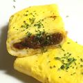 デークス's cooksnap of when they made ミートソース入り卵焼き.