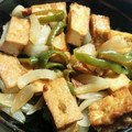 りゆうたん's cooksnap of when they made 厚揚げと玉ねぎピーマンの梅炒め.