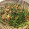 楽楽楽してる's cooksnap of when they made 卵とにらの桜えび塩昆布炒め.