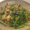 楽楽楽してる's cooksnap of when they made 卵とにらの桜えび塩昆布炒め.