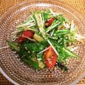 さとこま's cooksnap of when they made きゅうり、オクラ、トマトのごま油和え.