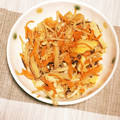 アシャフェン618's cooksnap of when they made にんじん✿きのこの卵炒め♡.
