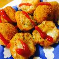 た☆え's cooksnap of when they made ☆カリカリ衣のチキンライスボール☆.