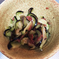 マイ©'s cooksnap of when they made 茄子の梅たたき和え.