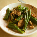 aki0103's cooksnap of when they made シシトウと豚肉の炒め物.