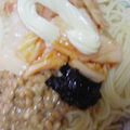 edaedamoroe's cooksnap of when they made 納豆キムチ海苔マヨパスタでダイエット♪.