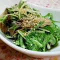 yukitarooo's cooksnap of when they made 材料２つで簡単☆舞茸と水菜のサラダ.