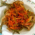 ＊らず＊'s cooksnap of when they made 揚げないさんまの南蛮漬け.