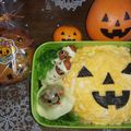 ３匹の大ぶたママ's cooksnap of when they made ハロウィンキャラ弁☆ジャックオランタン.