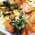 枝マメコ's cooksnap of when they made 簡単！豚肉とキムチのピリ辛卵とじ丼ぶり.