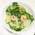 ☆ももたろう！！'s cooksnap of when they made ゴーヤと海老のナンプラー炒め♡.