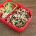 yukoko☆'s cooksnap of when they made 挽肉とグリーンピースのスパイシー中華焼飯.