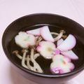 赤い電話's cooksnap of when they made 白だしで、簡単☆お吸い物☆.