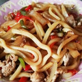 あーママゆーパパ's cooksnap of when they made 簡単★コク旨 焼きうどん.
