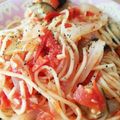 あーママゆーパパ's cooksnap of when they made 簡単!美味しい!トマトパスタ.