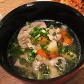 せなままです。's cooksnap of when they made 旨みたっぷり☆根菜と鶏肉の塩麹スープ.