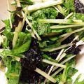 ねじまきどり０１０３'s cooksnap of when they made 水菜の焼き海苔サラダ.