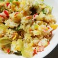 ルミックマ's cooksnap of when they made レタスチャーハン☆簡単☆.