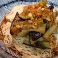 junkoの日々's cooksnap of when they made 揚げナスのうま辛冷やしそうめん.