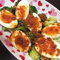 ★べる★'s cooksnap of when they made 簡単で豪華♡半熟卵の麻婆ソースがけ.