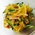 moncici's cooksnap of when they made 錦糸瓜（ソーメンかぼちゃ）の中華サラダ♡.