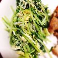 キタマニ's cooksnap of when they made ＊減塩*水菜とじゃこのサッと炒め＊.