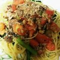 とこ＠抹茶's cooksnap of when they made トマトとサバ水煮缶の冷製パスタ.