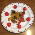 SMAパパ's cooksnap of when they made 夏野菜たっぷりビーフステーキ☆バルサミコ.