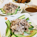 旦那は皿洗い's cooksnap of when they made 簡単茹で豚肉のごまだれ☆.