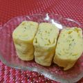 赤い電話's cooksnap of when they made 卵焼き（青海苔入り）.