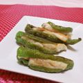 赤い電話's cooksnap of when they made しし唐の鶏ササミ詰め.