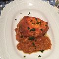 ナピト's cooksnap of when they made ツナバーグ詰めトマトのカレー.