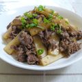 nasubeam's cooksnap of when they made 牛肉と長芋のわさび醤油炒め☆.