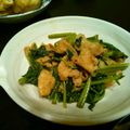 もものはちみつ's cooksnap of when they made *空芯菜と豚バラ肉の生姜醤油炒め*.