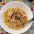 ekmom's cooksnap of when they made ポッカレモンで大根おろしスパゲッティ.