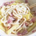 atsuka's cooksnap of when they made 節約♡カルボナーラ風うどん.