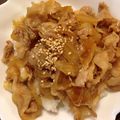 ちはるき27's cooksnap of when they made がっつり食べたい豚丼！豚肉スタミナ丼.