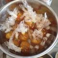 卯月清明's cooksnap of when they made 紅茶のフルーツ水まんじゅう♡紅茶ソース付.