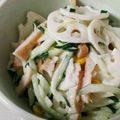 ちょろんぺ's cooksnap of when they made ひら天とレンコンのマヨサラダ✩.